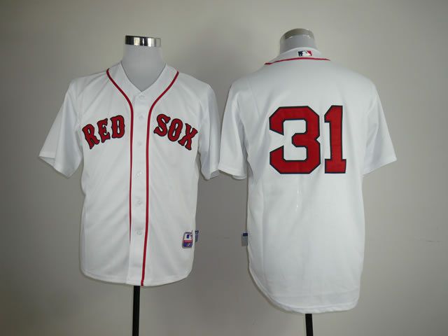 Men Boston Red Sox #31 Lester White MLB Jerseys->boston red sox->MLB Jersey